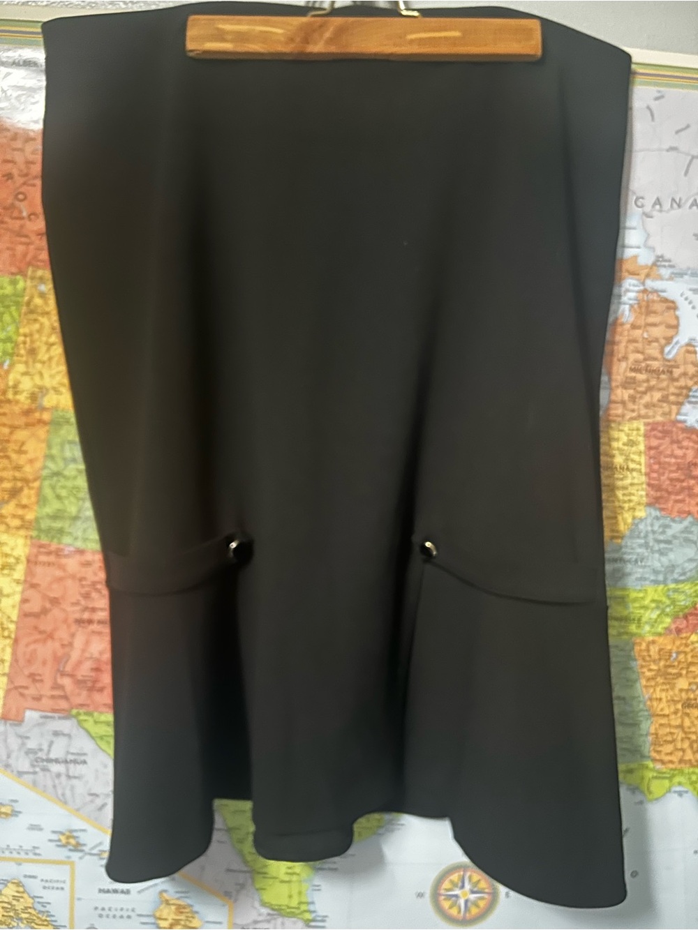 Classic Black A-Line Women's Skirt